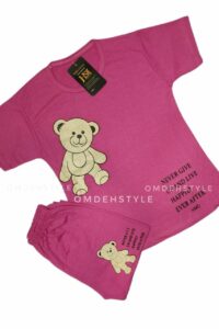 تیشرت شلوارک دخترانه خرس در سایز های 45 ،50، 55 ، 60 کد 2167