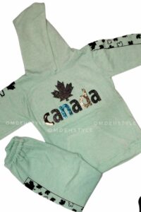 هودی شلوار دخترانه داخل کرک ضخیم کانادا سایز های 50، 55، 60، 65